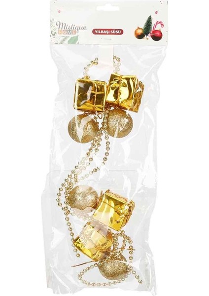 120 cm Top ve Zincir Yılbaşı Ağacı Süsü Mistique Home modelleri