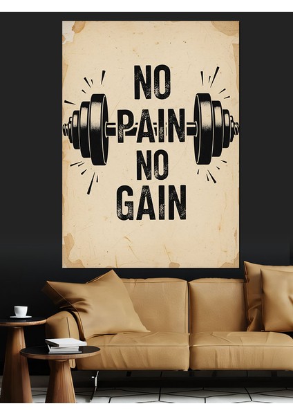 "acı Yok Başarı Yok" Dekoratif Kanvas - Mdf Ahşap Tablo modelleri