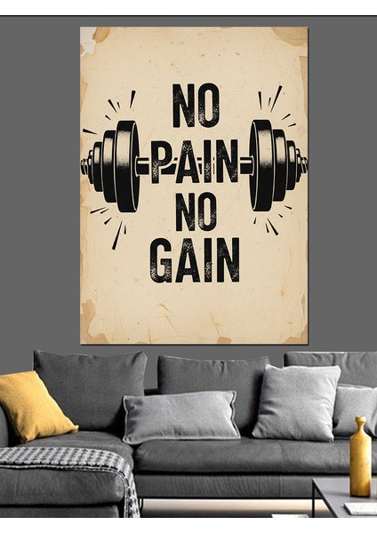 "acı Yok Başarı Yok" Dekoratif Kanvas - Mdf Ahşap Tablo indirimleri
