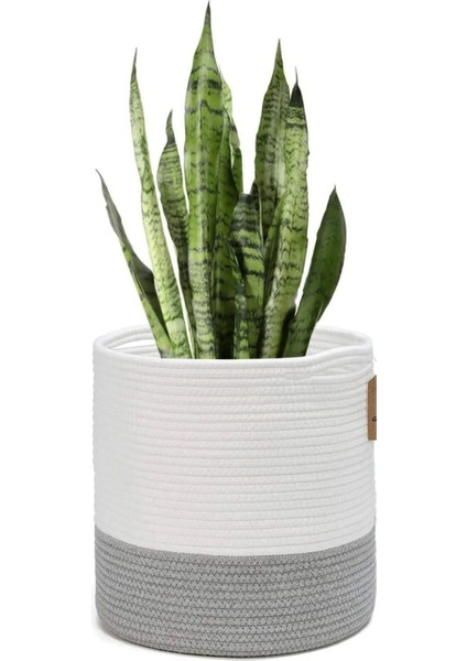 Dekoratif Jüt Hasır Saksılık Havluluk Organizer 25X25 cm fiyatları