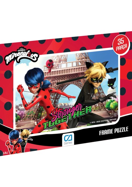 Miraculous Frame Puzzle - 35 Parça - Karışık Desen Gönderilecektir.