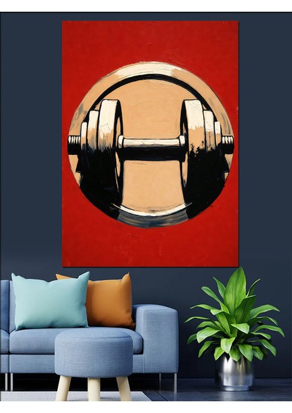 Dungle Vücut Çalışma Zamanı Dekoratif Kanvas - Mdf Ahşap Tablo