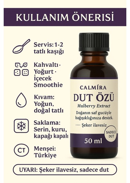 Dut Özü 50 gr Mini Boy (Soğuk Sıkım) - Sadece Dut indirimleri