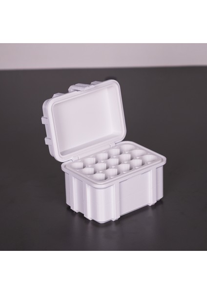 Aa Pil Saklama Kutusu - 3D Baskı Taşıma Kutusu - 15'li Pil Organizer Kutu Beyaz indirimleri