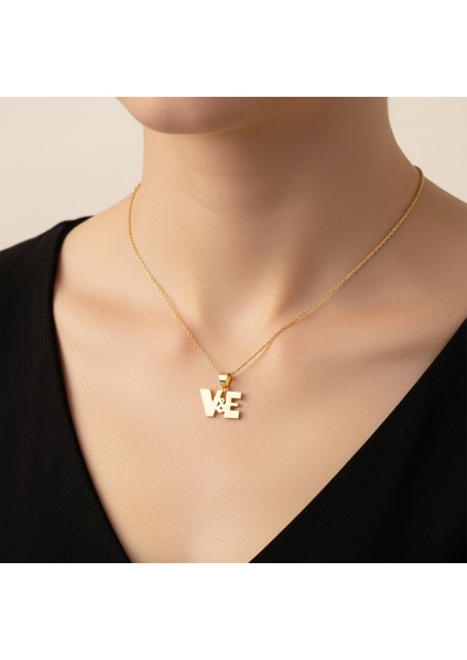 14 Ayar Altın Kolye Ucu E&v GM11348 1 gr