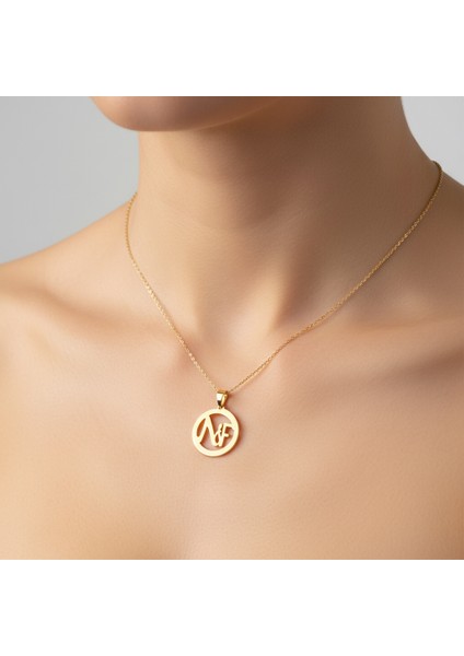 8 Ayar Altın Kolye Ucu F&n GM11473 0.5 gr