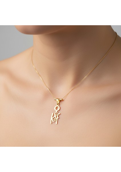 8 Ayar Altın Kolye Ucu F&k GM11441 0.5 gr