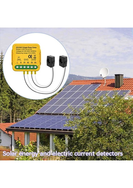 2x Tuya Wifi Güç Ölçer Monitörü 2ch Gerçek Zamanlı Enerji Akım Monitörü Otomasyon Bildirimleri Akıllı Yaşam Uzaktan Kumandası (Yurt Dışından) modelleri