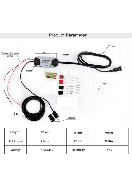 Tuya Wifi Akıllı Garaj Kapı Açma Kontrolör Uygulaması Ses Kontrolü Akıllı Anahtar Destek Aile Paylaşımı Kontrolü (Abd) (Yurt Dışından)