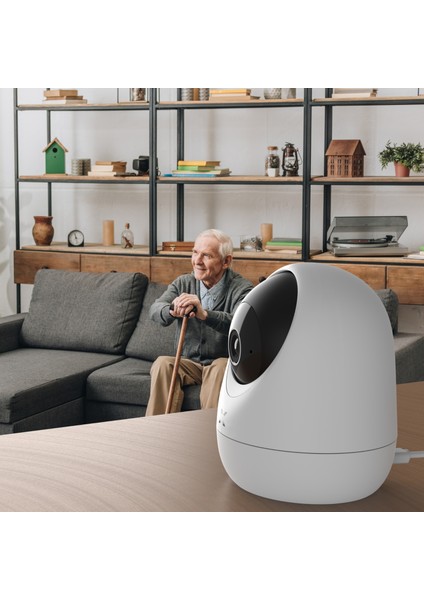 Akıllı İç Mekan Kamera 1080p Full HD Gece Görüşlü 3 MP Sesli Görüntülü Kamera ve 256GB Hafıza Kartı Seti