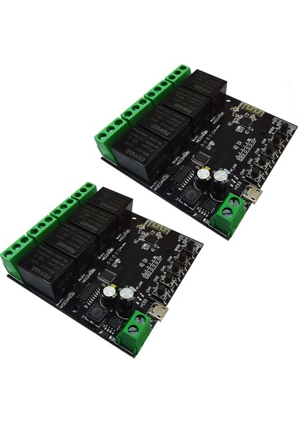 2x 4ch Tuka Switch Wifi Switch Modülü Kablosuz Röle Akıllı Yaşam Uygulaması Uzaktan Kumanda Akıllı Ev Anahtarı Için Akıllı Zamanlayıcı (Yurt Dışından)