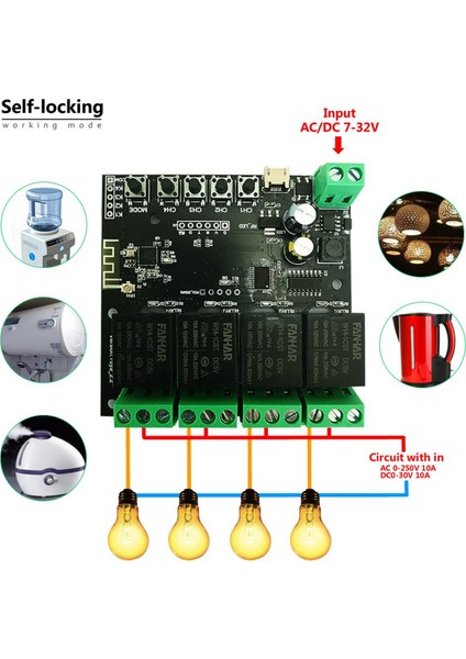 2x 4ch Tuka Switch Wifi Switch Modülü Kablosuz Röle Akıllı Yaşam Uygulaması Uzaktan Kumanda Akıllı Ev Anahtarı Için Akıllı Zamanlayıcı (Yurt Dışından) fiyatları