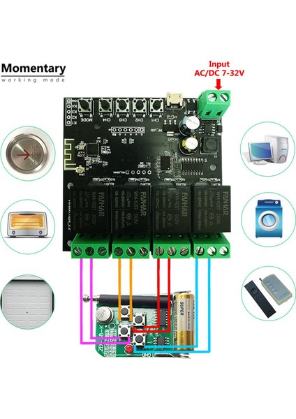 2x 4ch Tuka Switch Wifi Switch Modülü Kablosuz Röle Akıllı Yaşam Uygulaması Uzaktan Kumanda Akıllı Ev Anahtarı Için Akıllı Zamanlayıcı (Yurt Dışından) modelleri