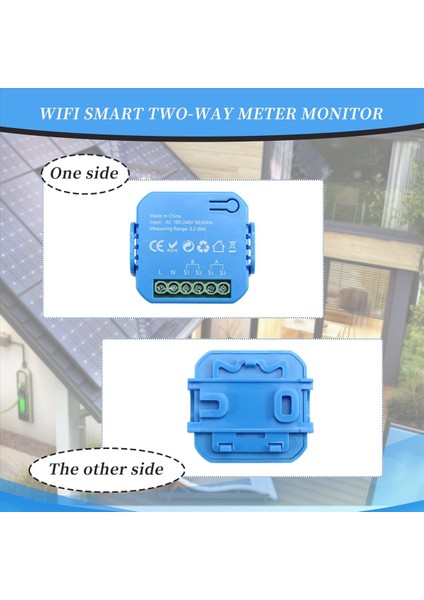 2pcs Tuya Akıllı Yaşam Enerji Ölçer Güç Üretim Tüketimi Çift Yönlü Güç Monitörü Destek Uygulama Kontrolü (Yurt Dışından) fırsatları