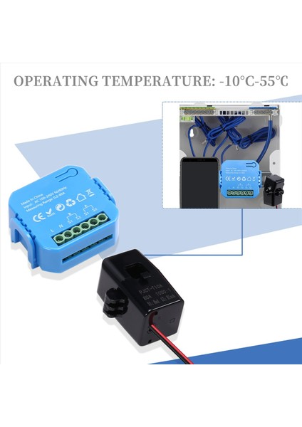 2pcs Tuya Akıllı Yaşam Enerji Ölçer Güç Üretim Tüketimi Çift Yönlü Güç Monitörü Destek Uygulama Kontrolü (Yurt Dışından) indirimleri