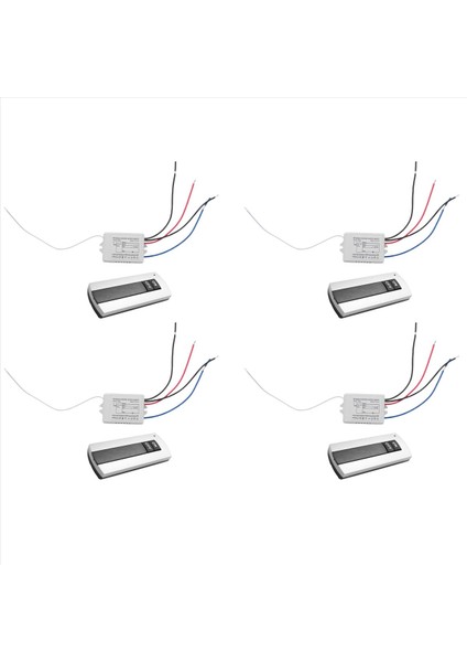 4x 1 Yol Açma/kapalı 220V Kablosuz Uzaktan Kumanda Anahtarı Lamba &amp Lıght HT035 Için Dijital Uzaktan Kumanda Anahtarı (Yurt Dışından) fiyatları
