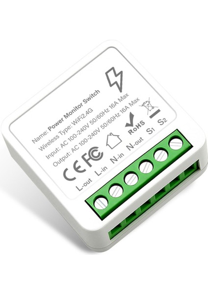 Tuka Wifi Akıllı Anahtar Modülü 16A Power Monitor Desteği ile 2WAY Kontrolü Akıllı Ev Dıy Breaker Alexa Google Alice (Yurt Dışından) indirimleri