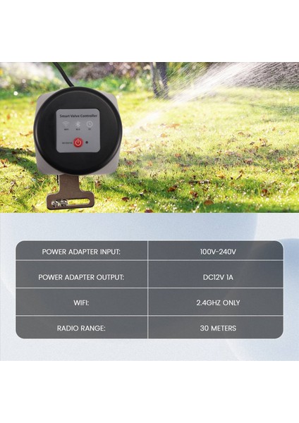 Tuya Wıfı Akıllı Gaz Valfı Bahçe Suyu Alexa Google Smartlife Ab Fişi (Yurt Dışından) indirimleri