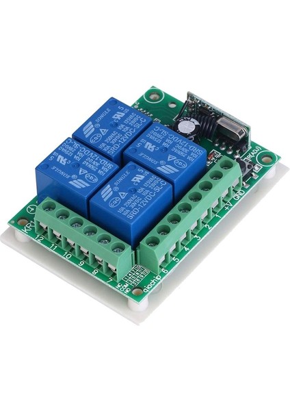 Evrensel Kablosuz Uzaktan Kumanda Anahtarı Dc 12V 4ch Röle Alıcı Modülü 4 Kanallı Rf Uzaktan Kumandalı 433 Mhz Verici (Yurt Dışından) fırsatları