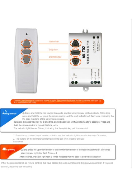 AC85-250V Motor Uzaktan Anahtar Denetleyicisi Projeksiyon Ekranı Motor Kablosuz Anahtar 433 Yukarı Durdurma Ileri Duruş Ters Durdurma (Yurt Dışından) indirimleri