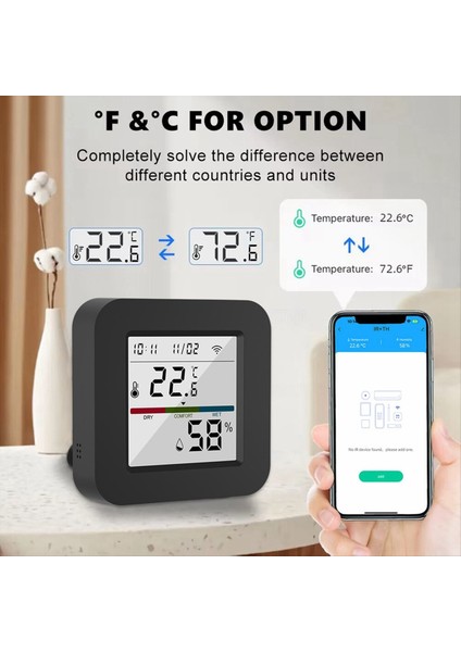 Tuya Wıfı Ir Evrensel Uzaktan Kumanda Sıcaklığı ve Nem Sensörü Akıllı Yaşam Uygulaması Alexa Google Home ile Iş Çalışması (Yurt Dışından) fiyatları