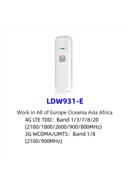 Yeni LDW931 Lte Yönlendirici Modem 4g Wifi Sim Dongle Taşınabilir Mobil Wifi Uif Fiş ve Oynat Avrupa Kore Rusya (Yurt Dışından) fırsatları