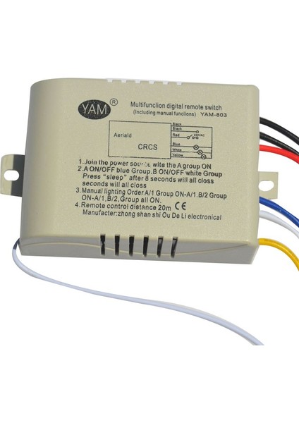 Kablosuz Açık/kapalı 3 Yolu 220V Lamba Uzaktan Kumanda Anahtarı Alıcı Verici Kontrolör Lambası Ana Değiştirme Parçaları (Yurt Dışından) fırsatları