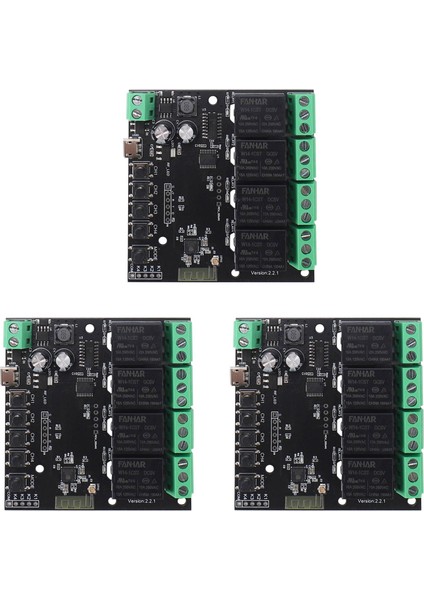 3x 4ch Tua Switch Wifi Switch Modülü Kablosuz Röle Akıllı Yaşam Uygulaması Uzaktan Kumanda Akıllı Ev Anahtarı Için Akıllı Zamanlayıcı (Yurt Dışından)