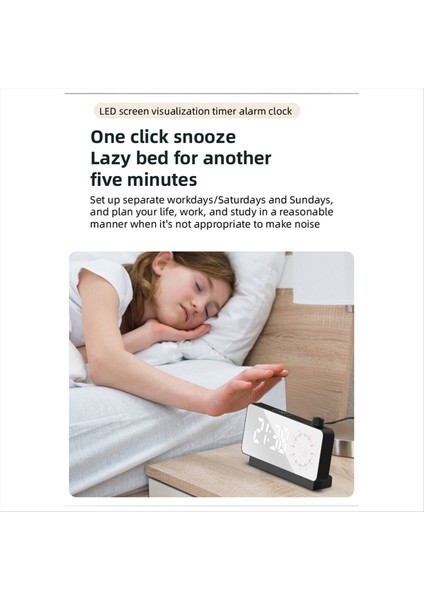 Sıcaklık ve Tarih Ekran Siyah ile Zaman Metre Başucu Masa Saati ile Dijital Çalar Saat (Yurt Dışından) fırsatları