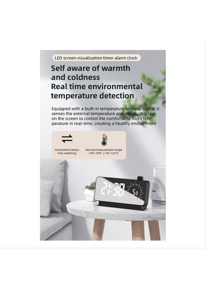 Sıcaklık ve Tarih Ekran Siyah ile Zaman Metre Başucu Masa Saati ile Dijital Çalar Saat (Yurt Dışından) indirimleri