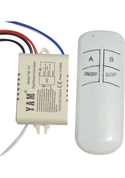 Kablosuz Açma/kapama 1 Yollu 220V Lamba Uzaktan Kumanda Anahtarı Alıcı Verici Denetleyici Lambası Ana Değiştirme Parçaları (Yurt Dışından) modelleri