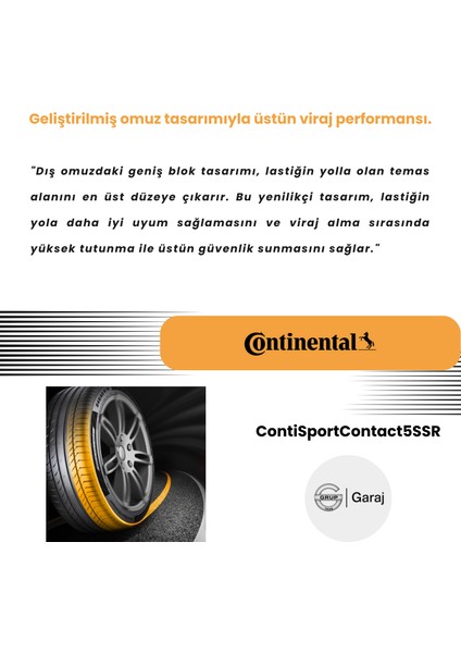 225/40R19 93Y Xl Continental Contisportcontact5 Ssr Moe - 2024 Yaz - Grupgaraj Güvencesiyle!