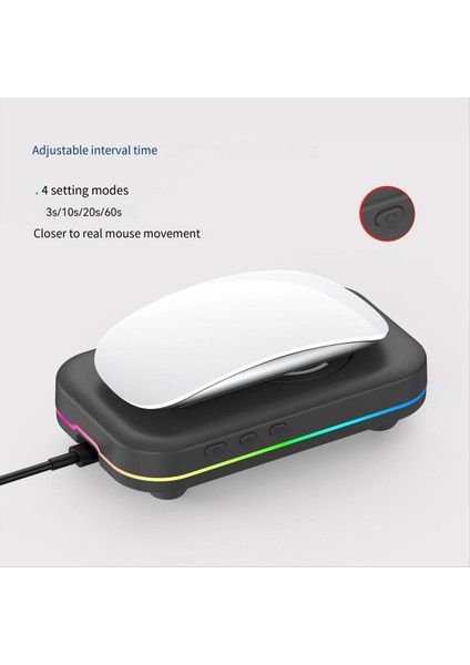 Fare Taşıyıcı Jiggler Açma/kapama Anahtarı Fare Shaker 4 Modlar Fare Hareketli Cihaz Tip-C Bağlantı Noktası Pc Etkin ve Güvenli (Yurt Dışından) modelleri