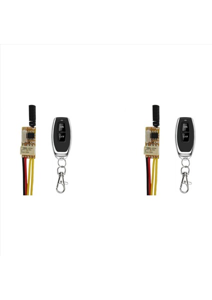 2x Tiny Rf Uzaktan Anahtar 433MHZ 4 2V 4 5V 5V 6V 7 4V 9V 12V Küçük Röle Kontak Kablosuz Anahtarlar Com Nc Mini Anahtar Yok (Yurt Dışından)