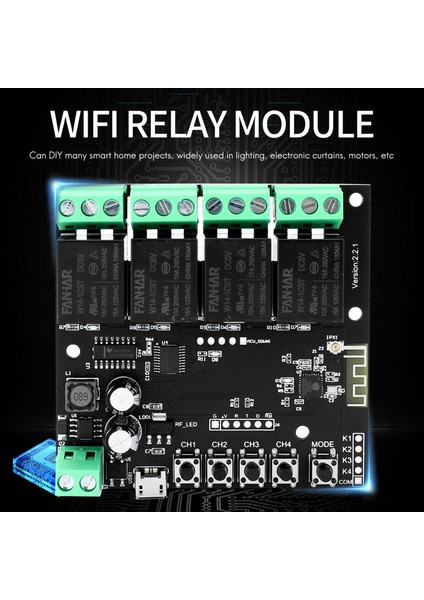 4ch Taya Swıtch Wifi Switch Modülü Kablosuz Röle Akıllı Yaşam Uygulaması Uzaktan Kumanda Akıllı Ev Anahtarı Için Akıllı Zamanlayıcı (Yurt Dışından) fiyatları