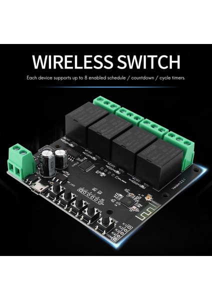 4ch Taya Swıtch Wifi Switch Modülü Kablosuz Röle Akıllı Yaşam Uygulaması Uzaktan Kumanda Akıllı Ev Anahtarı Için Akıllı Zamanlayıcı (Yurt Dışından) modelleri