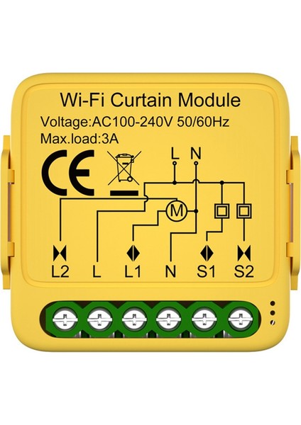 Tuya Smart Wifi Perde Anahtar Modülü Bağlantılı Millete Kepenkleri Motor Akıllı Yaşam Uygulaması Alexa Google Home ile Çalışır (Yurt Dışından)
