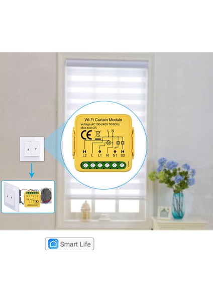 Tuya Smart Wifi Perde Anahtar Modülü Bağlantılı Millete Kepenkleri Motor Akıllı Yaşam Uygulaması Alexa Google Home ile Çalışır (Yurt Dışından) indirimleri