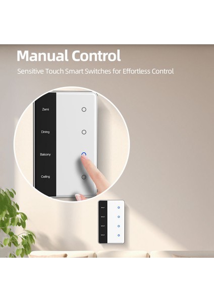Tuya Zıgbee Dıy Name Swıtch 4 Gang Akıllı Dokunmatik Ekran Switch Abd Türü Tuya Alexa Google Home Ses Kontrolü (Yurt Dışından) fiyatları