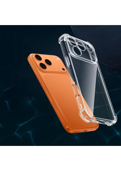Apple iPhone 17 Promax Kapak Kamera Korumalı Airbag Antishock Köşe Korumalı Şeffaf Silikon Kılıf fırsatları