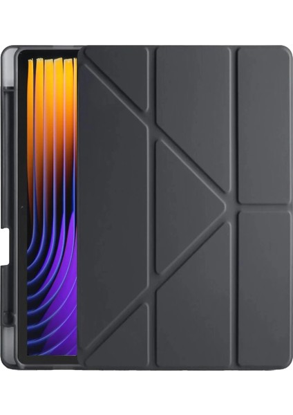 MYT09 Xiaomi Pad 7 Pro Kılıf Kalemlikli Mars Tablet Kılıfı - Siyah