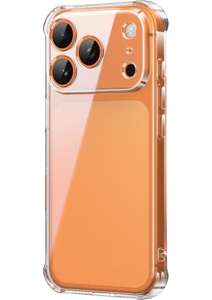 Apple iPhone 17 Promax Kapak Kamera Korumalı Airbag Antishock Köşe Korumalı Şeffaf Silikon Kılıf