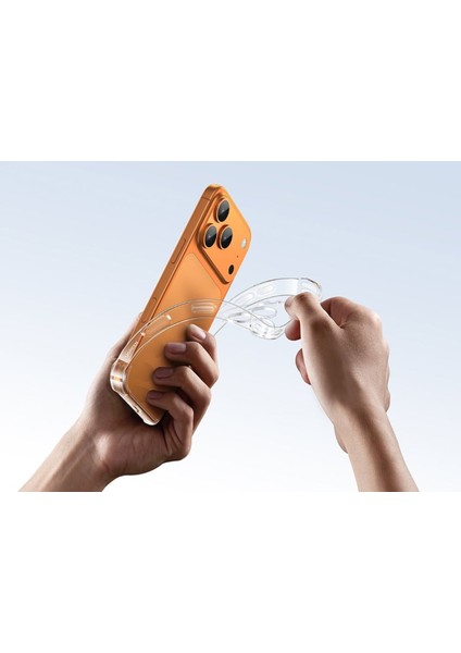 Apple iPhone 17 Promax Kapak Kamera Korumalı Airbag Antishock Köşe Korumalı Şeffaf Silikon Kılıf