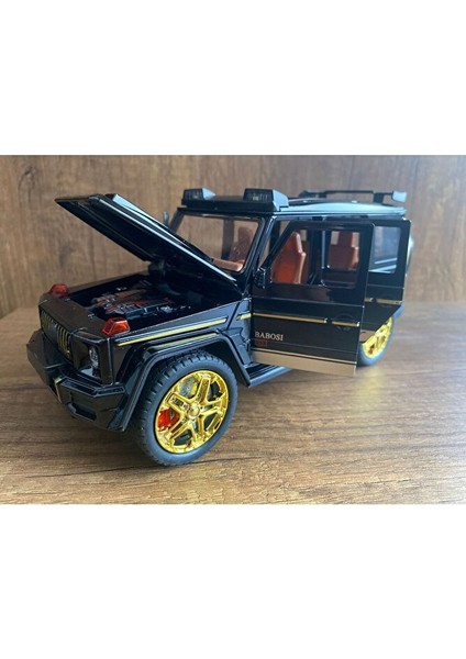 Mercedes G65 Jip Diecast Araba Metal Araba 6 Kapı Açılır Sesli Işıklı Diecast Mercedes Jip G63 fırsatları