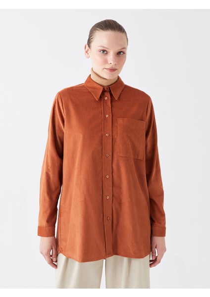 Yeni Sezon Düz Uzun Kollu Kadın Gömlek Tunik