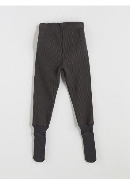 Gri Beli Lastikli Çoraplı Erkek Bebek Pijama Alt 2'li modelleri