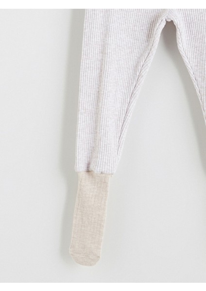 Gri Beli Lastikli Çoraplı Erkek Bebek Pijama Alt 2'li indirimleri