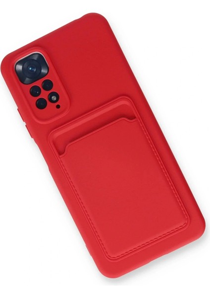 Xiaomi Redmi Note 11S Kılıf Kelvin Kartvizitli Silikon - Kırmızı modelleri