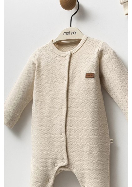 Moi Noi Şapkalı Tulum MNB1249 Bej