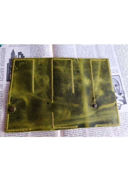 Crazy Gerçek Deri Tamamen El Emeği Özel Kalemleriniz Için Kalemlik Kalemkutu (8*18CM ) LL11 indirimleri